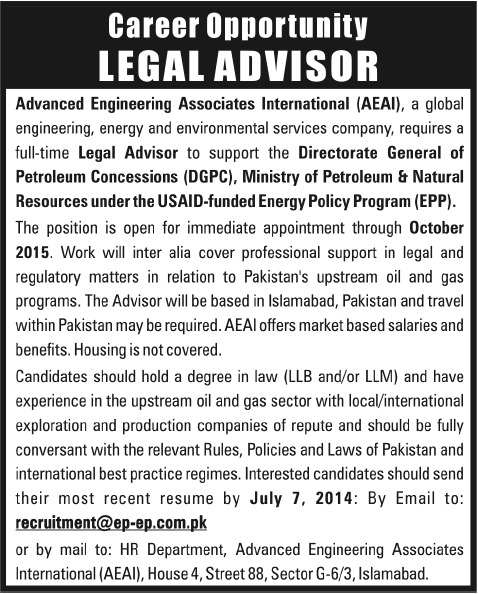 legal-advisor-jobs-in-islamabad-2014-june-advanced-engineering